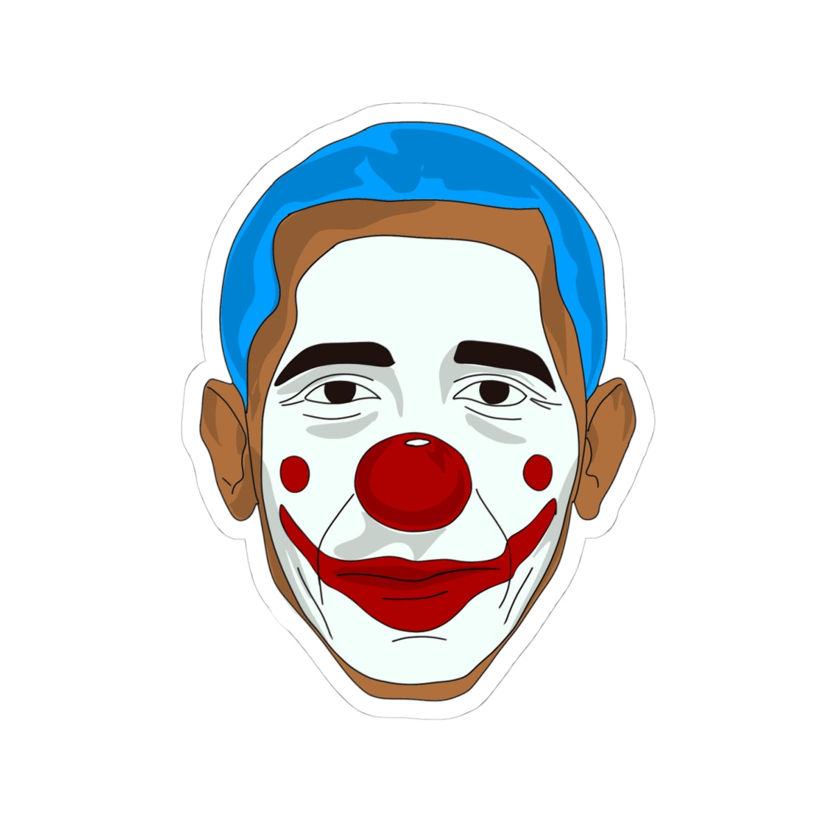"Obama the Clown" Kiss-Cut Sticker
