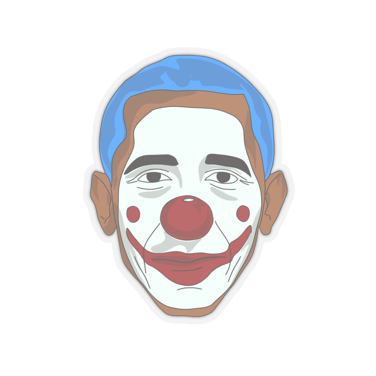 "Obama the Clown" Kiss-Cut Sticker