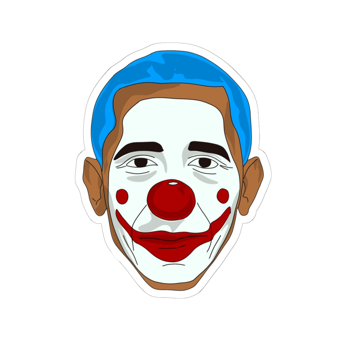 "Obama the Clown" Kiss-Cut Sticker