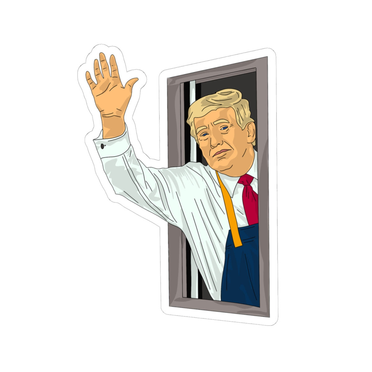 Trump Drive-Thru Wave sticker