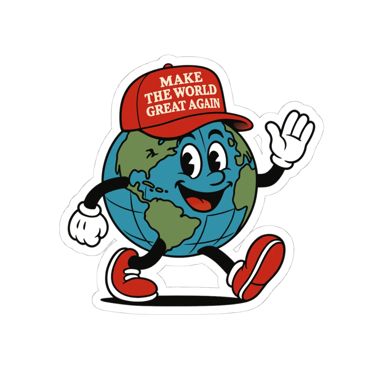 Make the World Great Again Kiss-Cut Stickers - Eco-Friendly Stickers, Laptop Accessories, Gift Ideas, Unique Wall Decor
