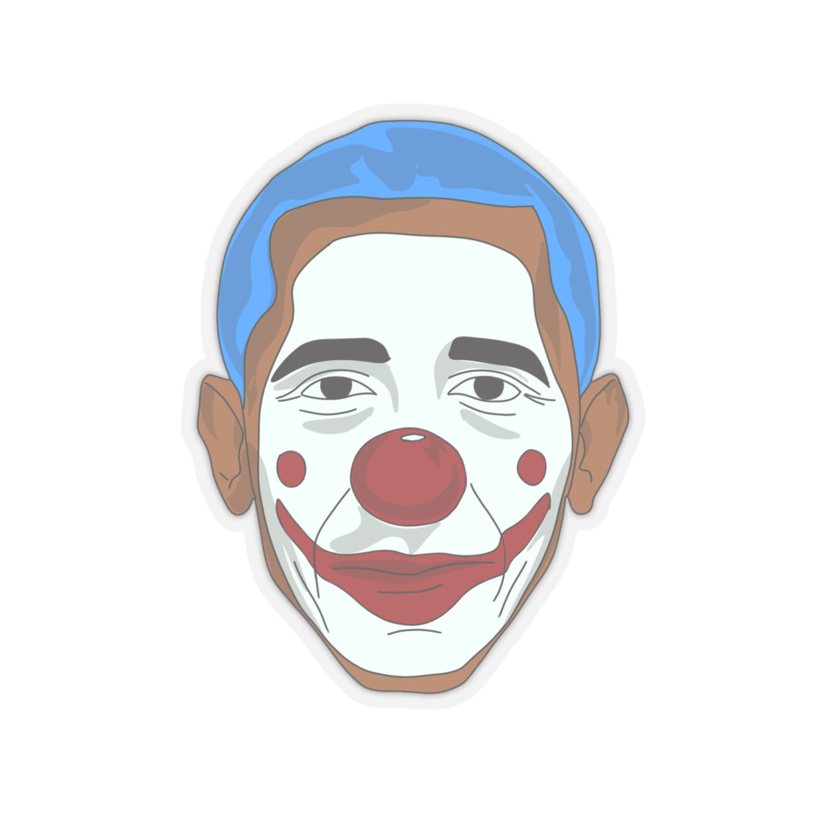 "Obama the Clown" Kiss-Cut Sticker